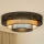 Brilagi - LED Stropné svietidlo DAKOTA LUNETA LED/12W/230V pr. 60 cm 3000K/4000K/6400K čierna/béžová
