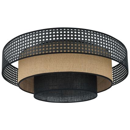 Brilagi - LED Stropné svietidlo DAKOTA LUNETA LED/12W/230V pr. 60 cm 3000K/4000K/6400K čierna/béžová