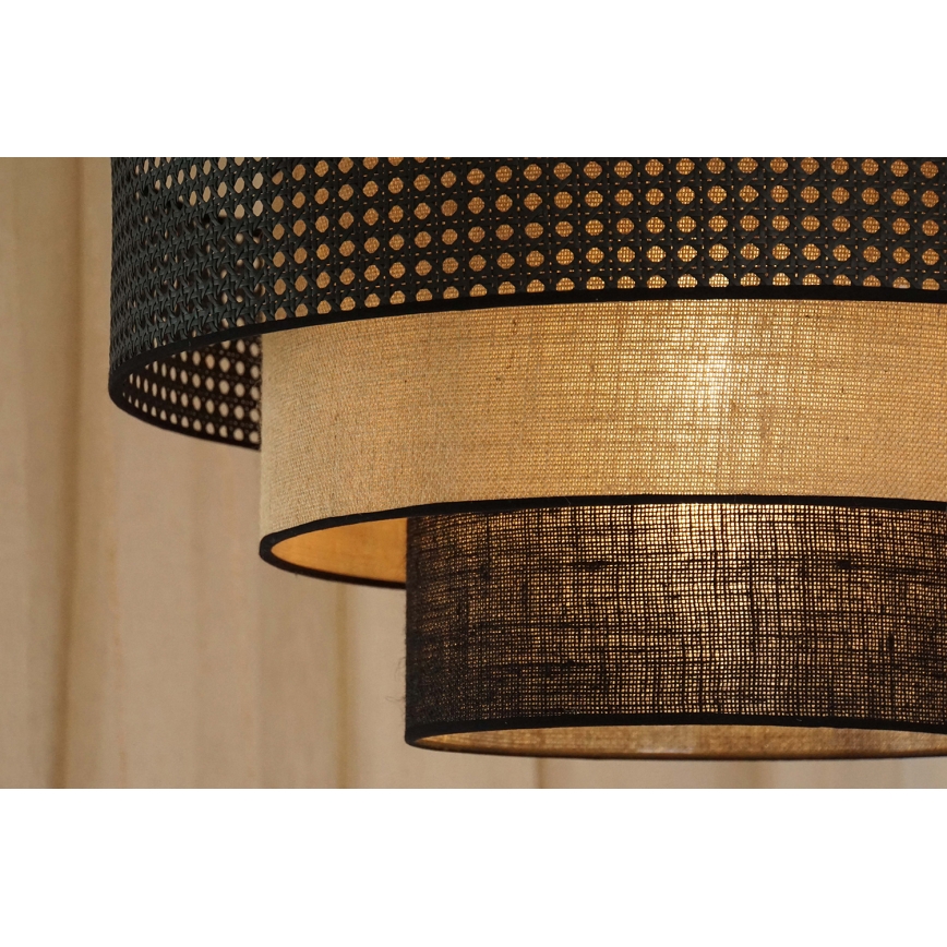 Brilagi - LED Stropné svietidlo DAKOTA LUNETA LED/12W/230V pr. 60 cm 3000K/4000K/6400K čierna/béžová