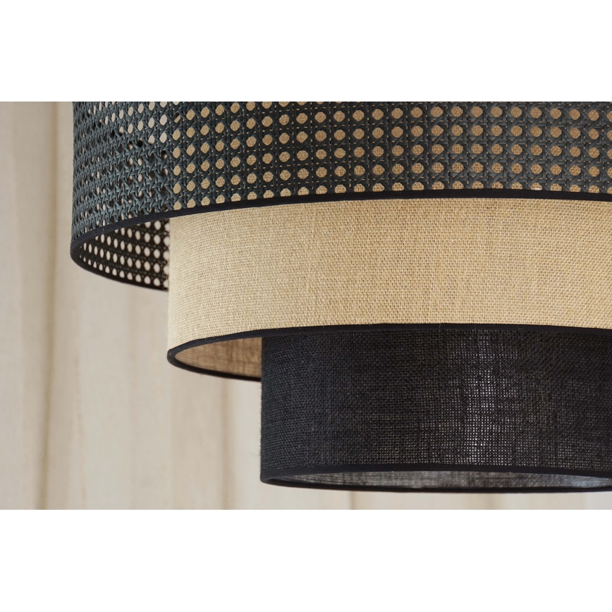 Brilagi - LED Stropné svietidlo DAKOTA LUNETA LED/12W/230V pr. 60 cm 3000K/4000K/6400K čierna/béžová