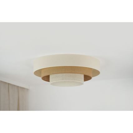 Brilagi - LED Stropné svietidlo DENVER LUNETA LED/12W/230V pr. 60 cm 3000K/4000K/6400K béžová/krémová