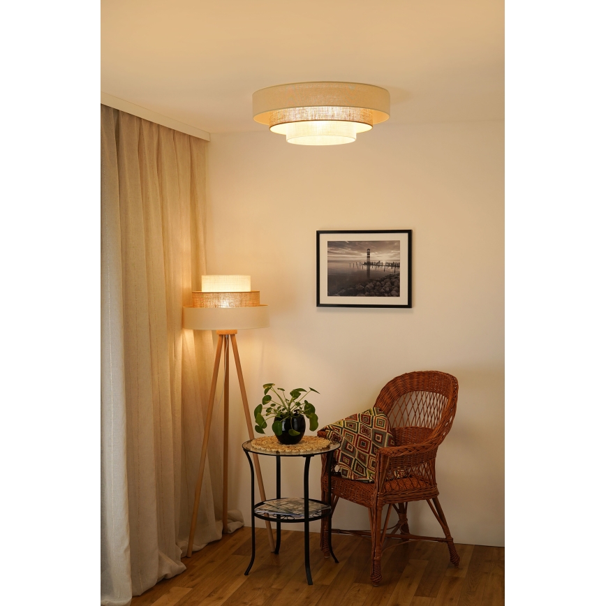 Brilagi - LED Stropné svietidlo DENVER LUNETA LED/12W/230V pr. 60 cm 3000K/4000K/6400K béžová/krémová
