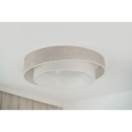 Brilagi - LED Stropné svietidlo DOVER SHINE LED/26W/230V pr. 60 cm šedá/krémová