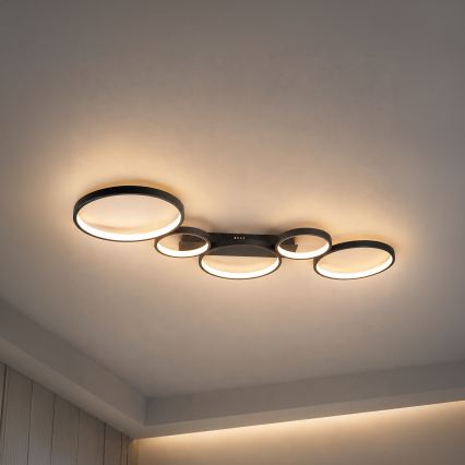 BRILAGI - LED stropné svietidlo ECHO LED/60W/230V 4000K 45x110 cm čierna