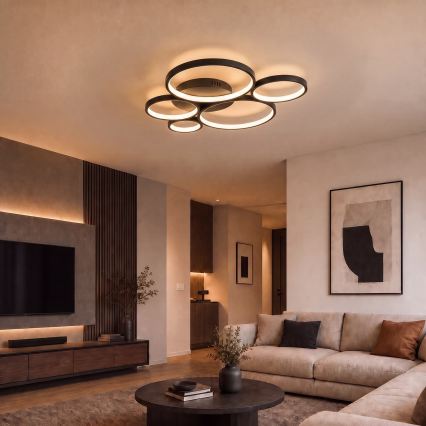 BRILAGI - LED stropné svietidlo ECHO LED/60W/230V 4000K 50x57 cm čierne