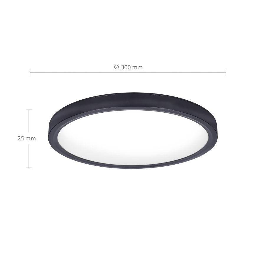 Brilagi - LED Stropné svietidlo ESTELA LED/18W/230V čierna
