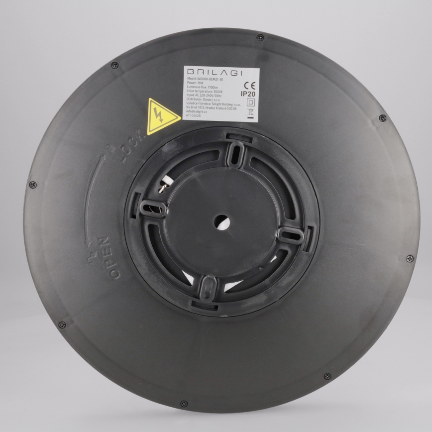 Brilagi - LED stropné svietidlo ESTELA LED/18W/230V pr. 30 cm čierne