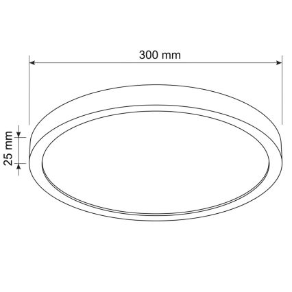 Brilagi - LED stropné svietidlo ESTELA LED/18W/230V pr. 30 cm čierne
