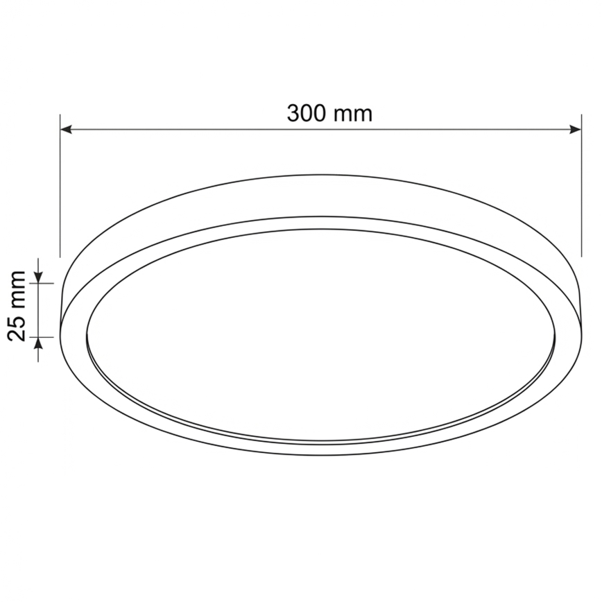 Brilagi - LED stropné svietidlo ESTELA LED/18W/230V pr. 30 cm čierne