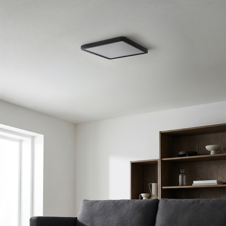 Brilagi - LED stropné svietidlo ESTELA SQUARE LED/24W/230V 31x31 cm čierna