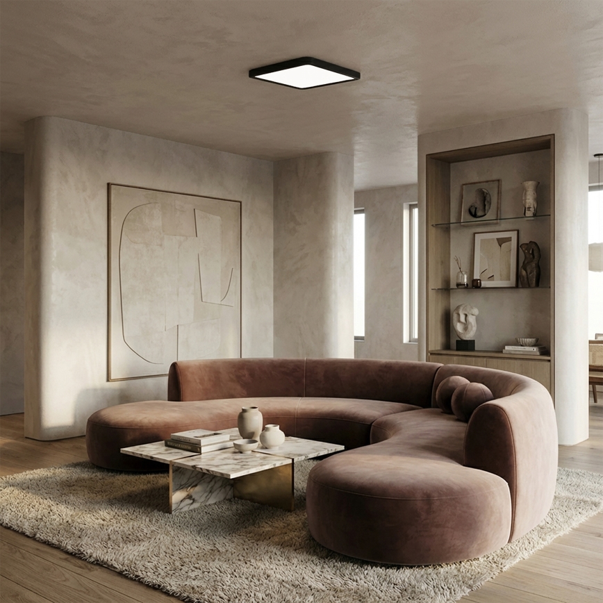 Brilagi - LED stropné svietidlo ESTELA SQUARE LED/24W/230V 31x31 cm čierna