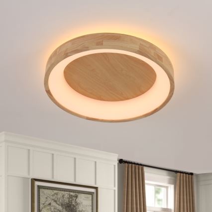 Brilagi - LED stropné svietidlo FALCON WOOD LED/40W/230V 3000/4000/6000K pr. 60 cm drevené