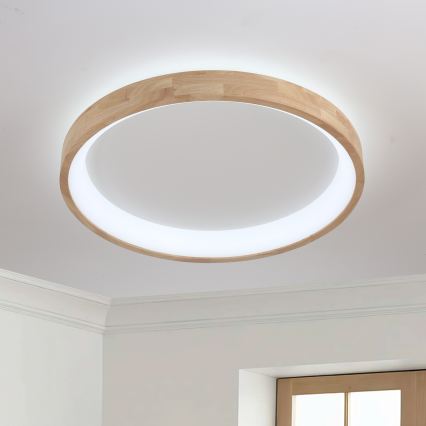 Brilagi - LED stropné svietidlo FALCON WOOD LED/60W/230V 3000/4000/6000K priemer 80 cm, drevené