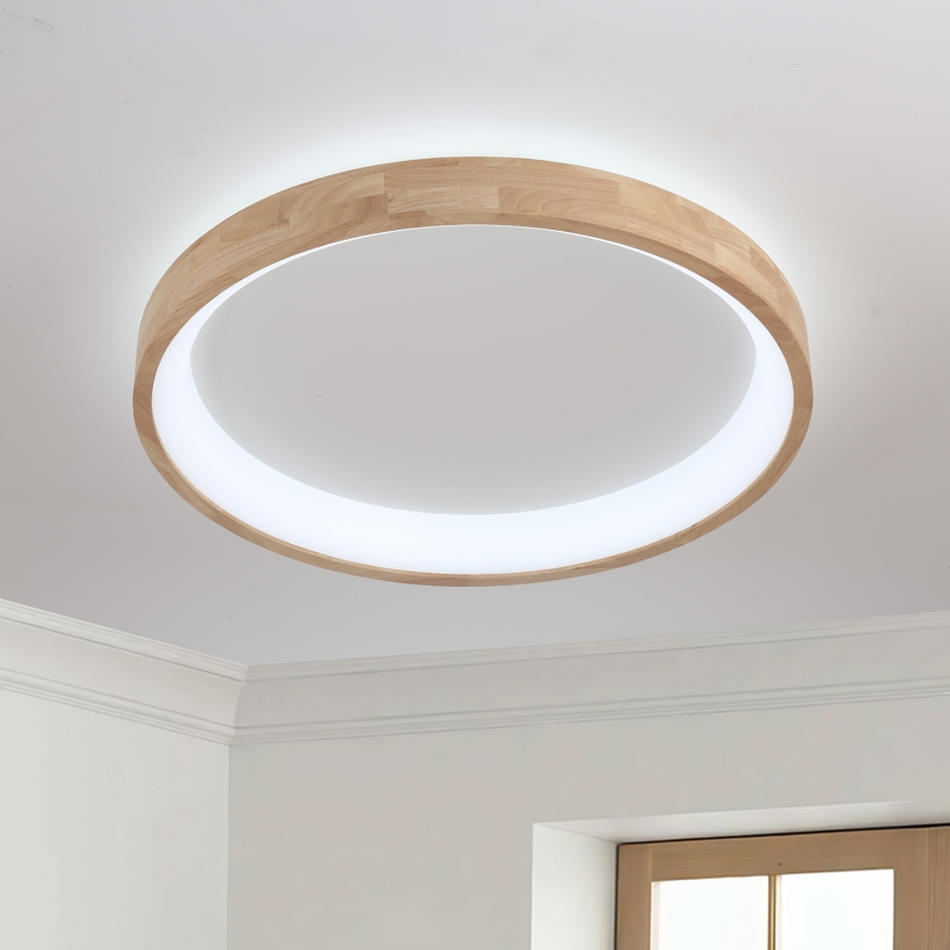 Brilagi - LED stropné svietidlo FALCON WOOD LED/60W/230V 3000/4000/6000K priemer 80 cm, drevené