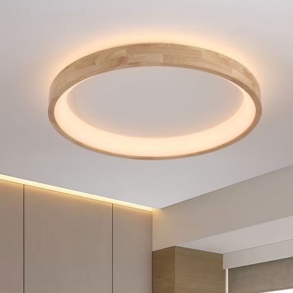 Brilagi - LED stropné svietidlo FALCON WOOD LED/60W/230V 3000/4000/6000K priemer 80 cm, drevené