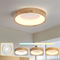 Brilagi - LED stropné svietidlo FALCON WOOD MODERN LED/30W/230V 3000/4000/6000K pr. 45 cm drevo