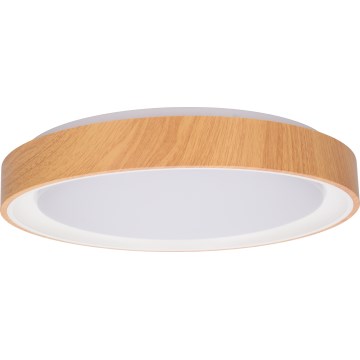 Brilagi - LED Stropné svietidlo FLOCO LED/24W/230V pr. 30 cm dekor dreva/biela