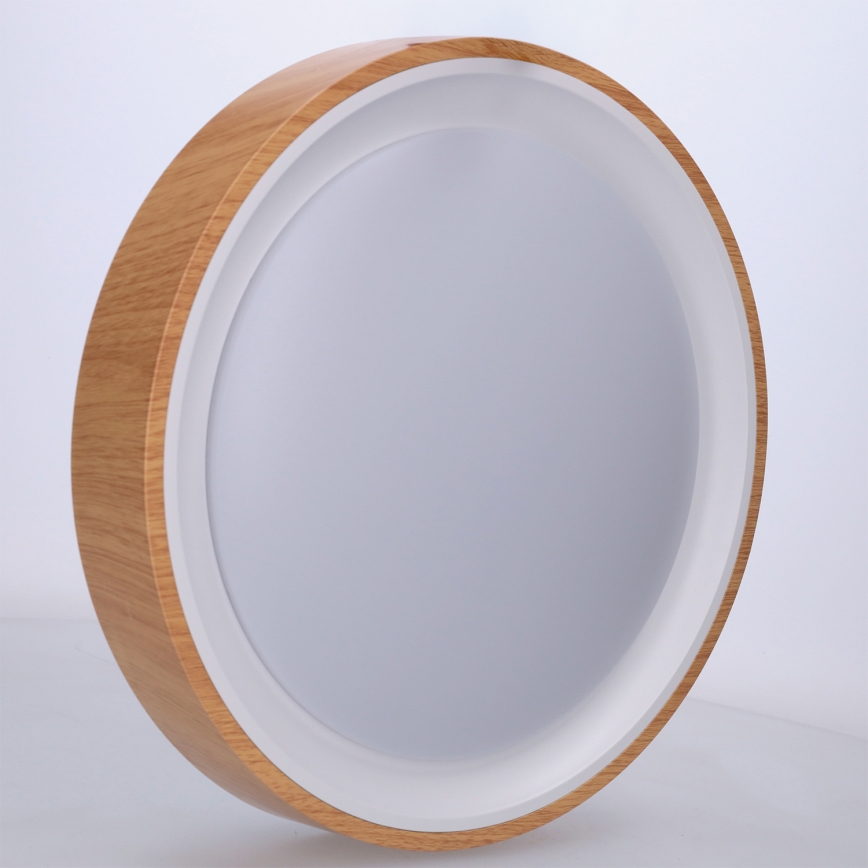 Brilagi - LED Stropné svietidlo FLOCO LED/24W/230V pr. 30 cm dekor dreva/biela