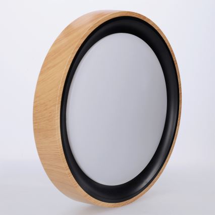 Brilagi - LED stropné svietidlo FLOCO LED/24W/230V priemer 30 cm dekor dreva/čierna