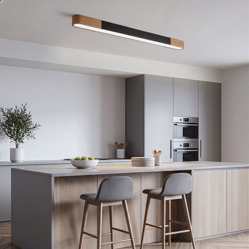 BRILAGI - LED stropné svietidlo GARDALINE LED/100W/230V 120 cm dub/čierna