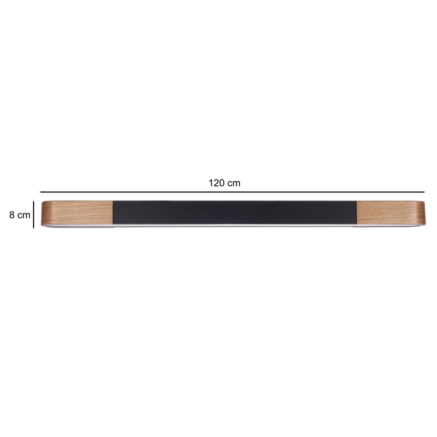 BRILAGI - LED stropné svietidlo GARDALINE LED/100W/230V 120 cm dub/čierna