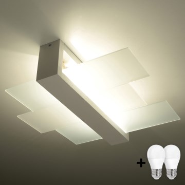 Brilagi -  LED Stropné svietidlo HERA 2xE27/7,5W/230V biela