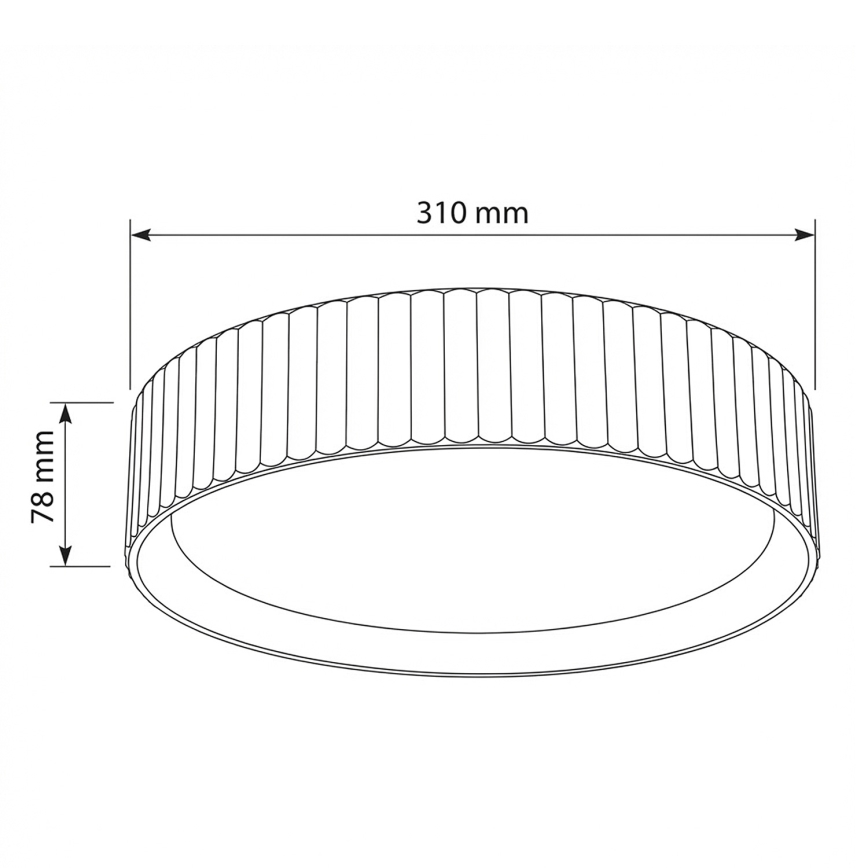 Brilagi - LED stropné svietidlo LUCIA LED/24W/230V pr. 31 cm béžové