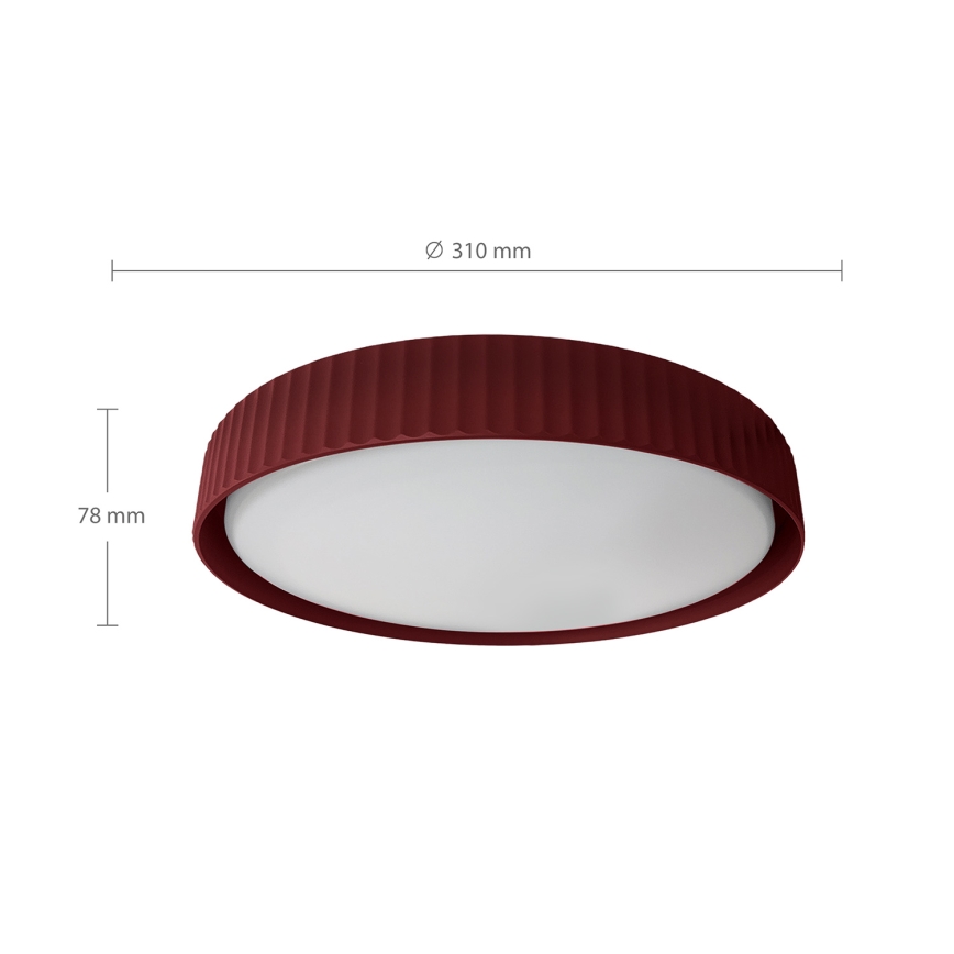 Brilagi - LED stropné svietidlo LUCIA LED/24W/230V pr. 31 cm červené