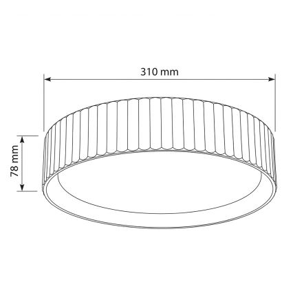 Brilagi - LED stropné svietidlo LUCIA LED/24W/230V priemer 31 cm sivá