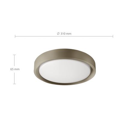 Brilagi - LED stropné svietidlo MATTEO LED/24W/230V pr. 31 cm taupe