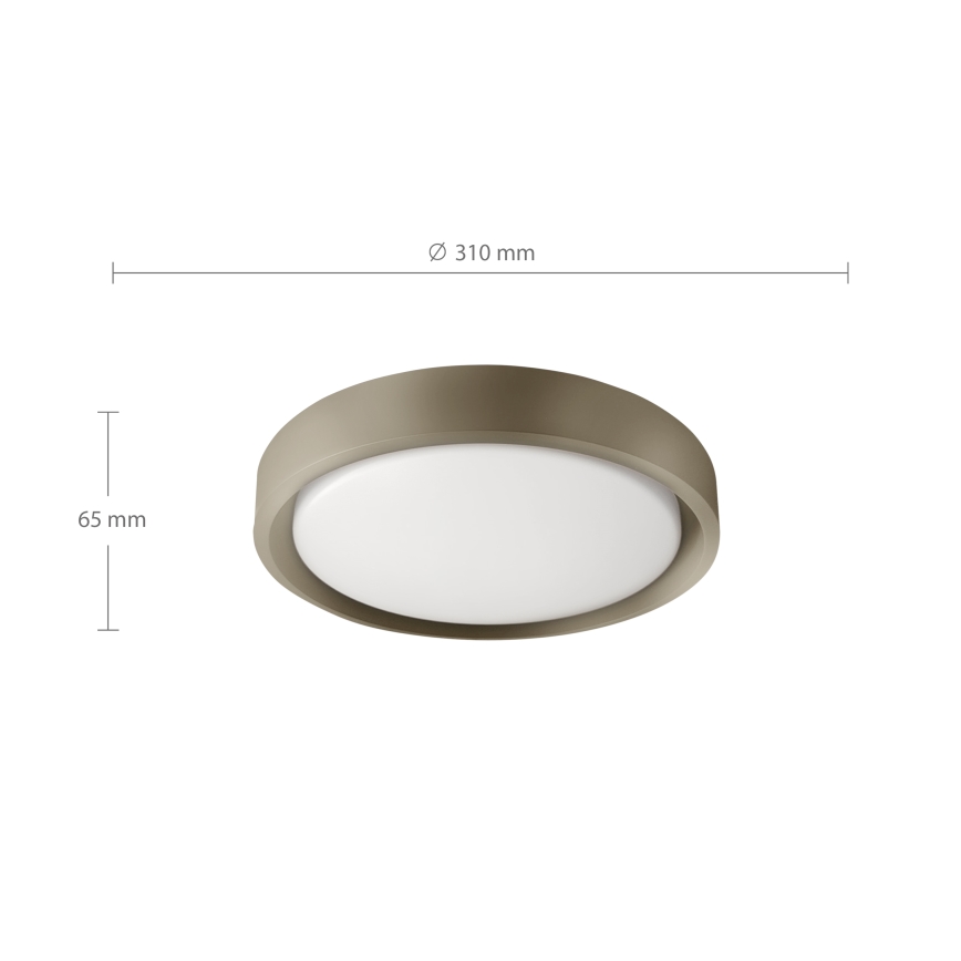 Brilagi - LED stropné svietidlo MATTEO LED/24W/230V pr. 31 cm taupe
