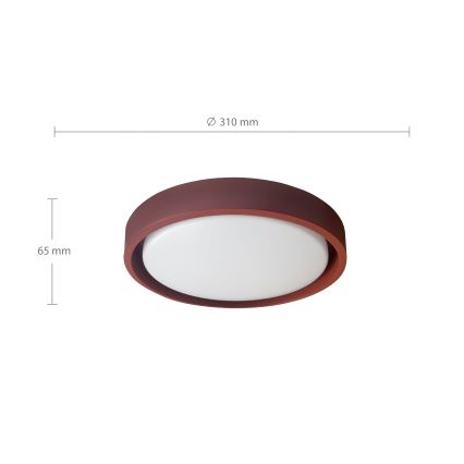 Brilagi - LED stropné svietidlo MATTEO LED/24W/230V priemer 31 cm červené