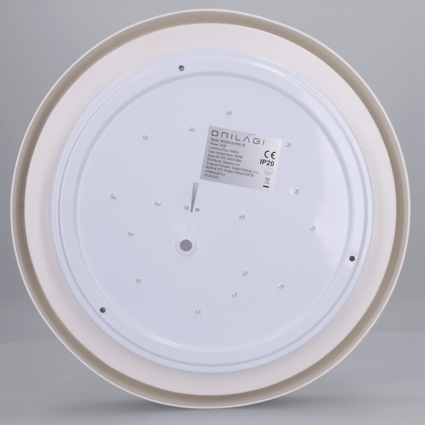 Brilagi - LED stropné svietidlo MATTEO LED/24W/230V priemer 31 cm čierna