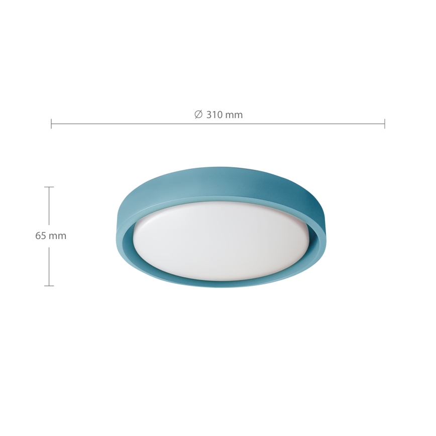 Brilagi - LED stropné svietidlo MATTEO LED/24W/230V priemer 31 cm tyrkysové