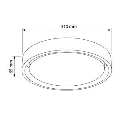 Brilagi - LED stropné svietidlo MATTEO LED/24W/230V Ø 31 cm zelené