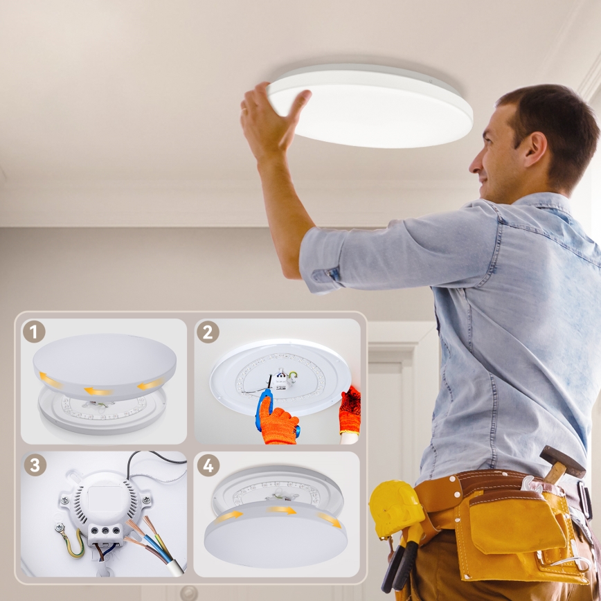 Brilagi - LED stropné svietidlo MILKY WAY LED/24W/230V 3000/4000/6500K pr. 38 cm