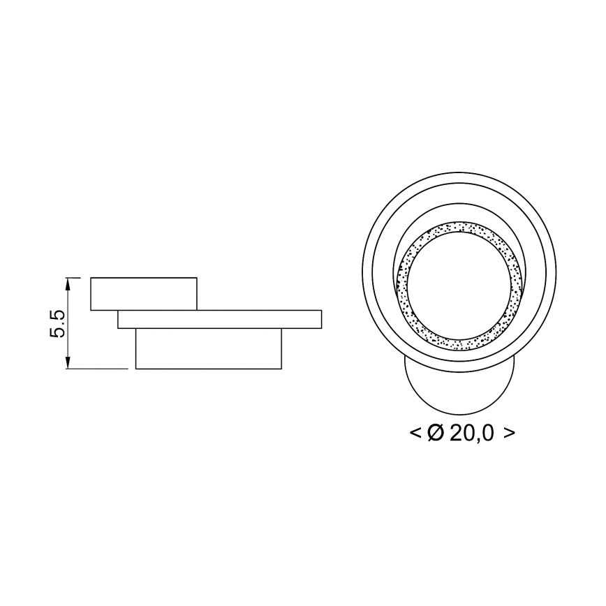 Brilagi - LED stropné svietidlo MODERN MINI LED/22W/230V 3000/4000/6000K