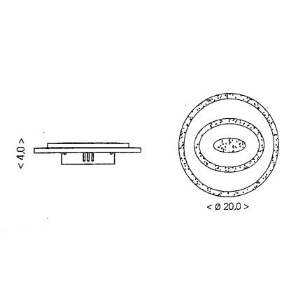 Brilagi - LED stropné svietidlo MODERN MINI LED/26W/230V 3000/4000/6000K