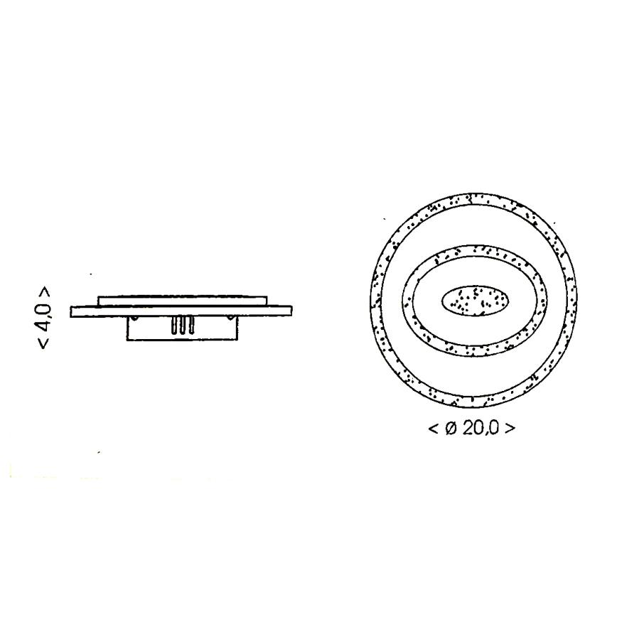 Brilagi - LED stropné svietidlo MODERN MINI LED/26W/230V 3000/4000/6000K