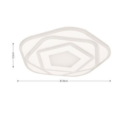 BRILAGI - LED Stmievateľné stropné svietidlo MODERN MINI LED/53W/230V 3000-6000K pr. 30 cm + diaľkové ovládanie
