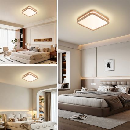BRILAGI - LED stropné svietidlo MOLINA SQUARE LED/32W/230V 3000/4000/6000K dub 30x30 cm