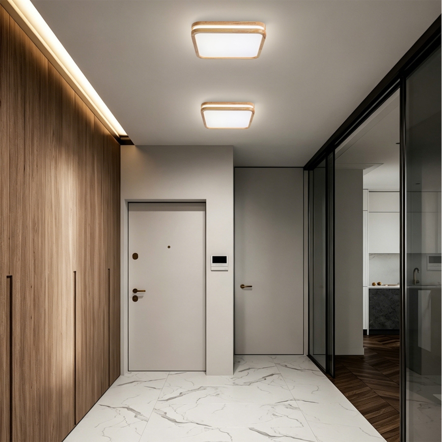 BRILAGI - LED stropné svietidlo MOLINA SQUARE LED/32W/230V 3000/4000/6000K dub 30x30 cm