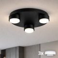 Brilagi - LED stropné svietidlo MONO 3xGX53/12W/230V pr. 30 cm čierne