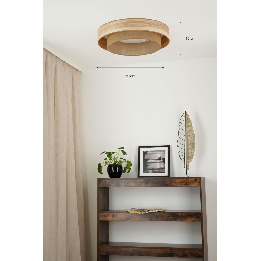 Brilagi - LED Stropné svietidlo MONTANA BOHO LED/26W/230V pr. 60 cm hnedá