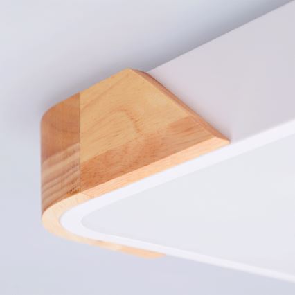 Brilagi - LED Stropné svietidlo PILANA LED/24W/230V dub/biela 32x32 cm