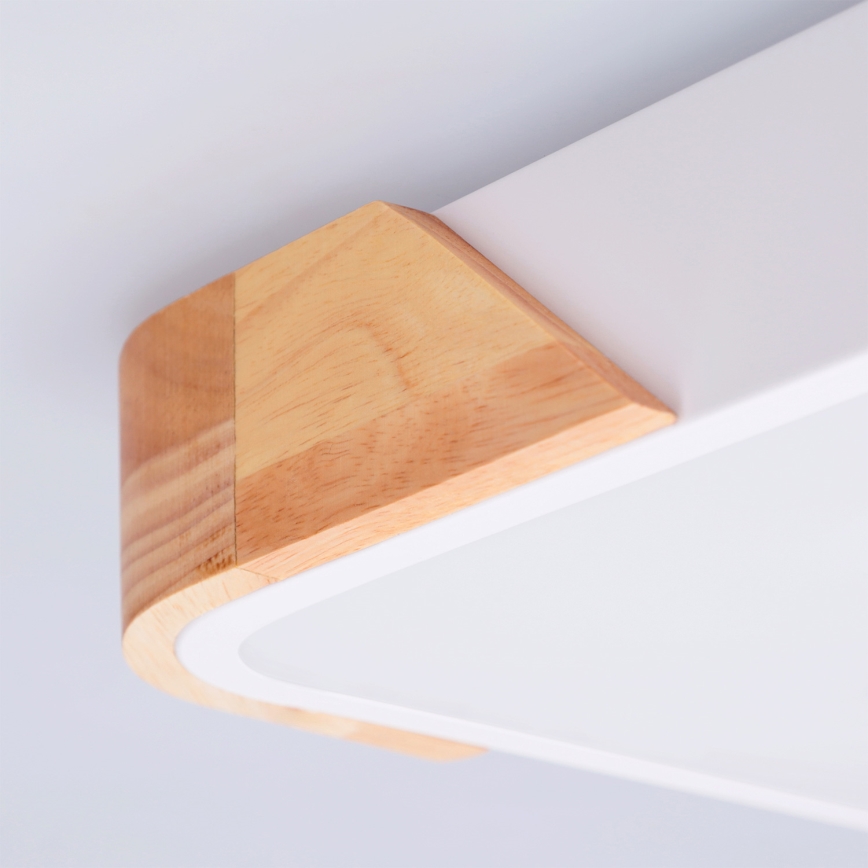Brilagi - LED Stropné svietidlo PILANA LED/24W/230V dub/biela 32x32 cm