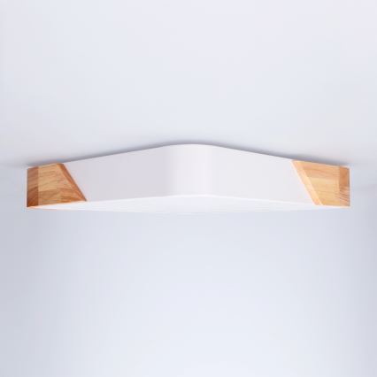 Brilagi - LED Stropné svietidlo PILANA LED/24W/230V dub/biela 32x32 cm