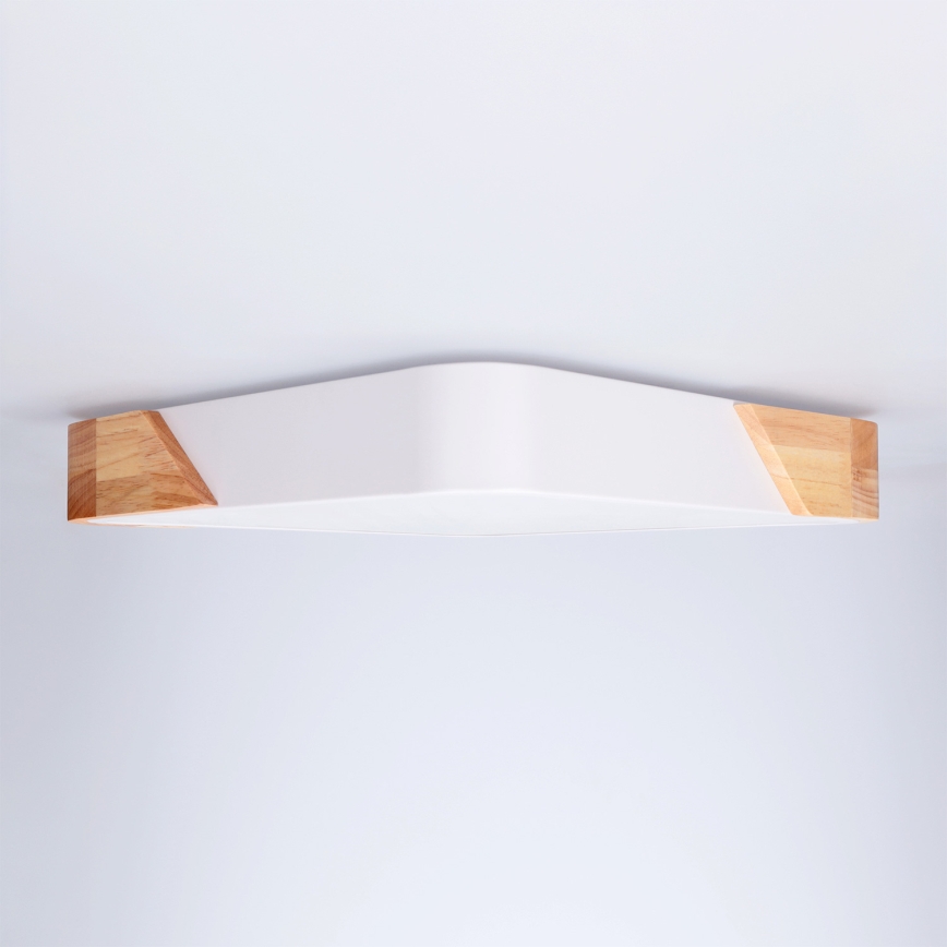 Brilagi - LED Stropné svietidlo PILANA LED/24W/230V dub/biela 32x32 cm