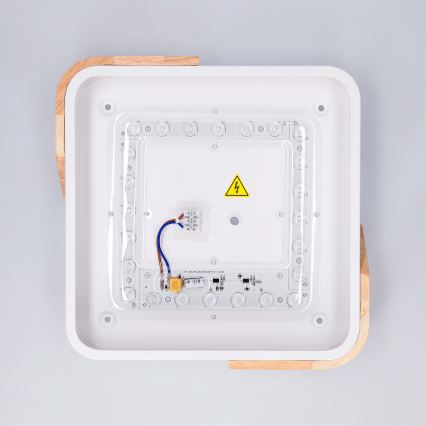 Brilagi - LED Stropné svietidlo PILANA LED/24W/230V dub/biela 32x32 cm