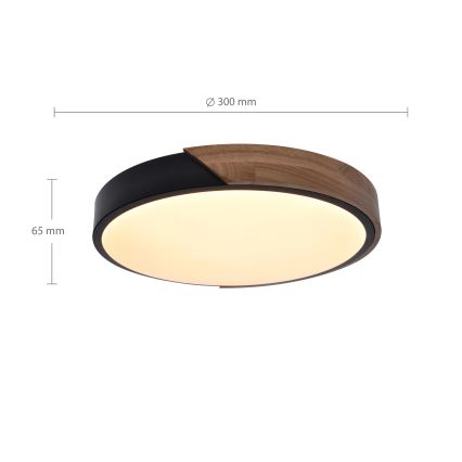 Brilagi - LED Stropné svietidlo PILANA LED/24W/230V dub pr. 30 cm